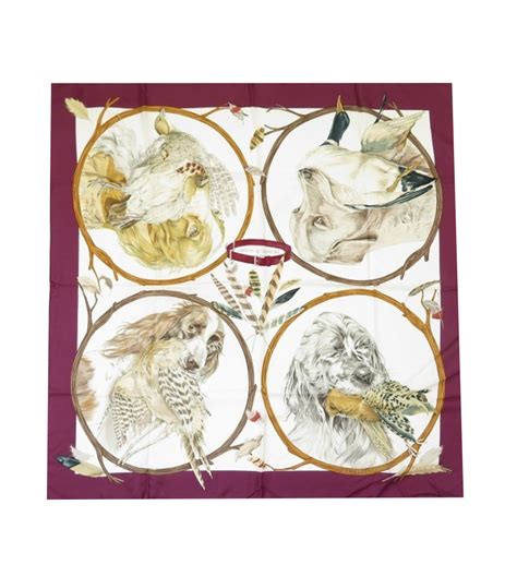 nieman marcus hermes silk scarf titled chiens au rapport|Hermes Silk Scarf Chiens au Rapport – Carre de Paris.